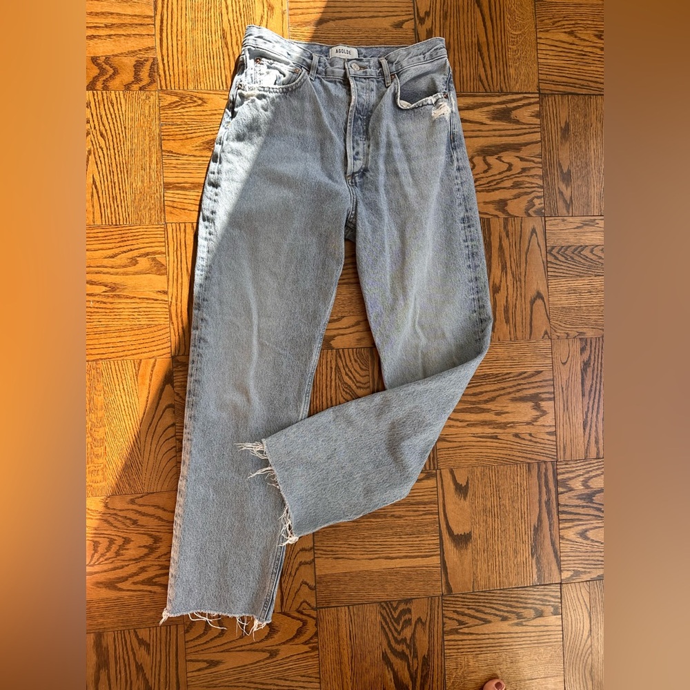 Agolde Women's Straight Leg Jeans - Light Blue